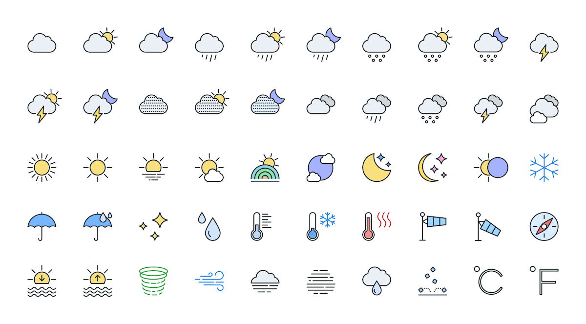 Colorful Icons - 04 Weather